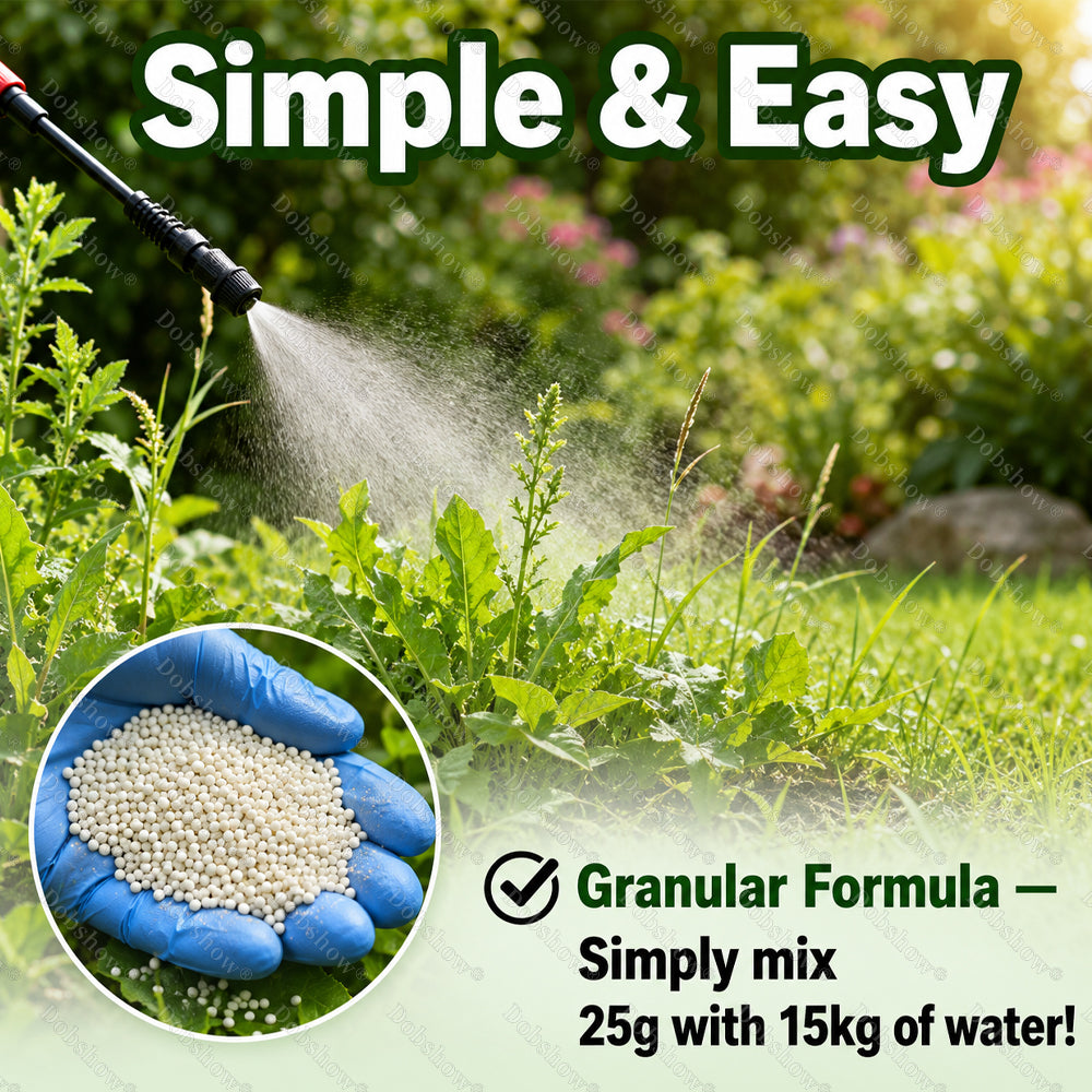 5-Hour Max Power🎉 Dual-Action Herbicide | Fast-Acting Granules for Stubborn Weeds & Brush