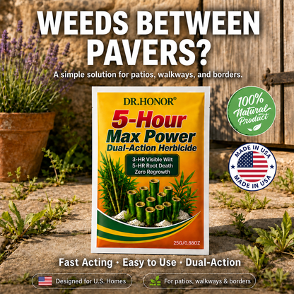 5-Hour Max Power🎉 Dual-Action Herbicide | Fast-Acting Granules for Stubborn Weeds & Brush