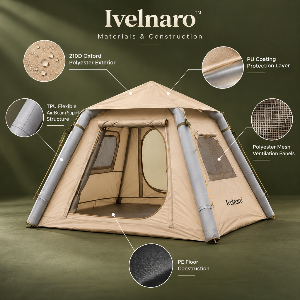 Ivelnaro™ OpenSky 4-Person Quick-Pitch Tent