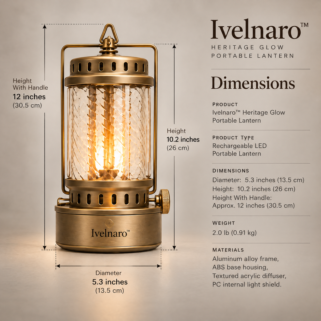 Ivelnaro™ Heritage Glow Portable Lantern