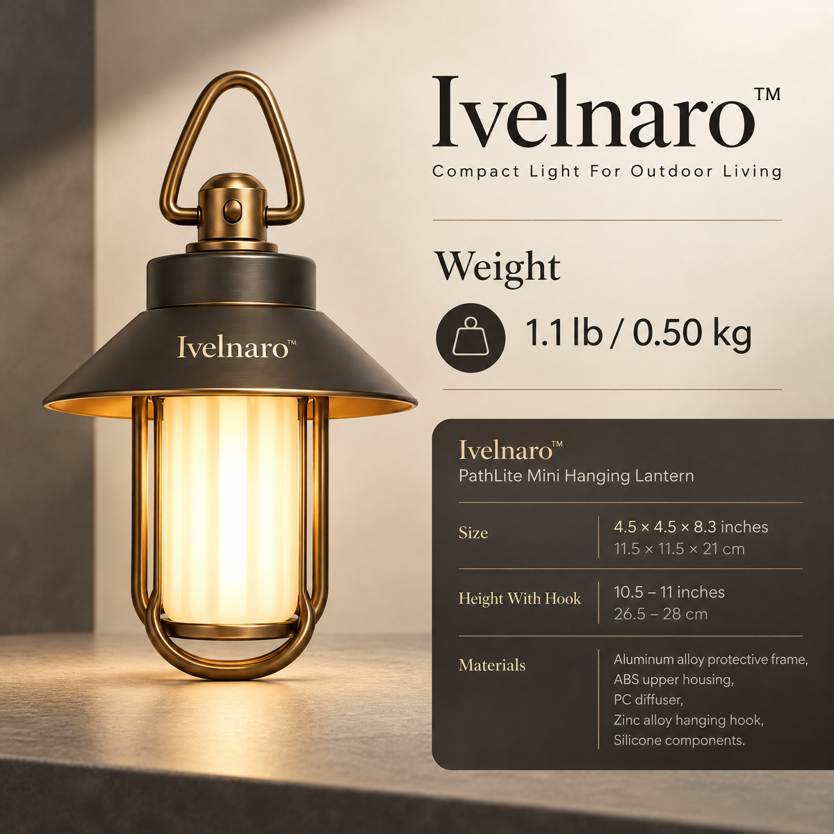 Ivelnaro™ PathLite Mini Hanging Lantern