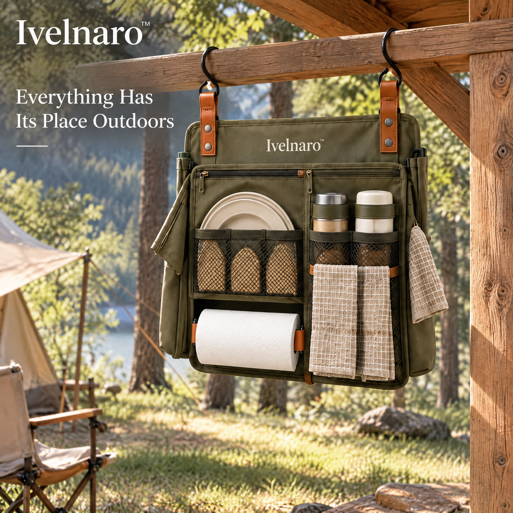 Ivelnaro™ FieldKitchen Hanging Camp Organizer