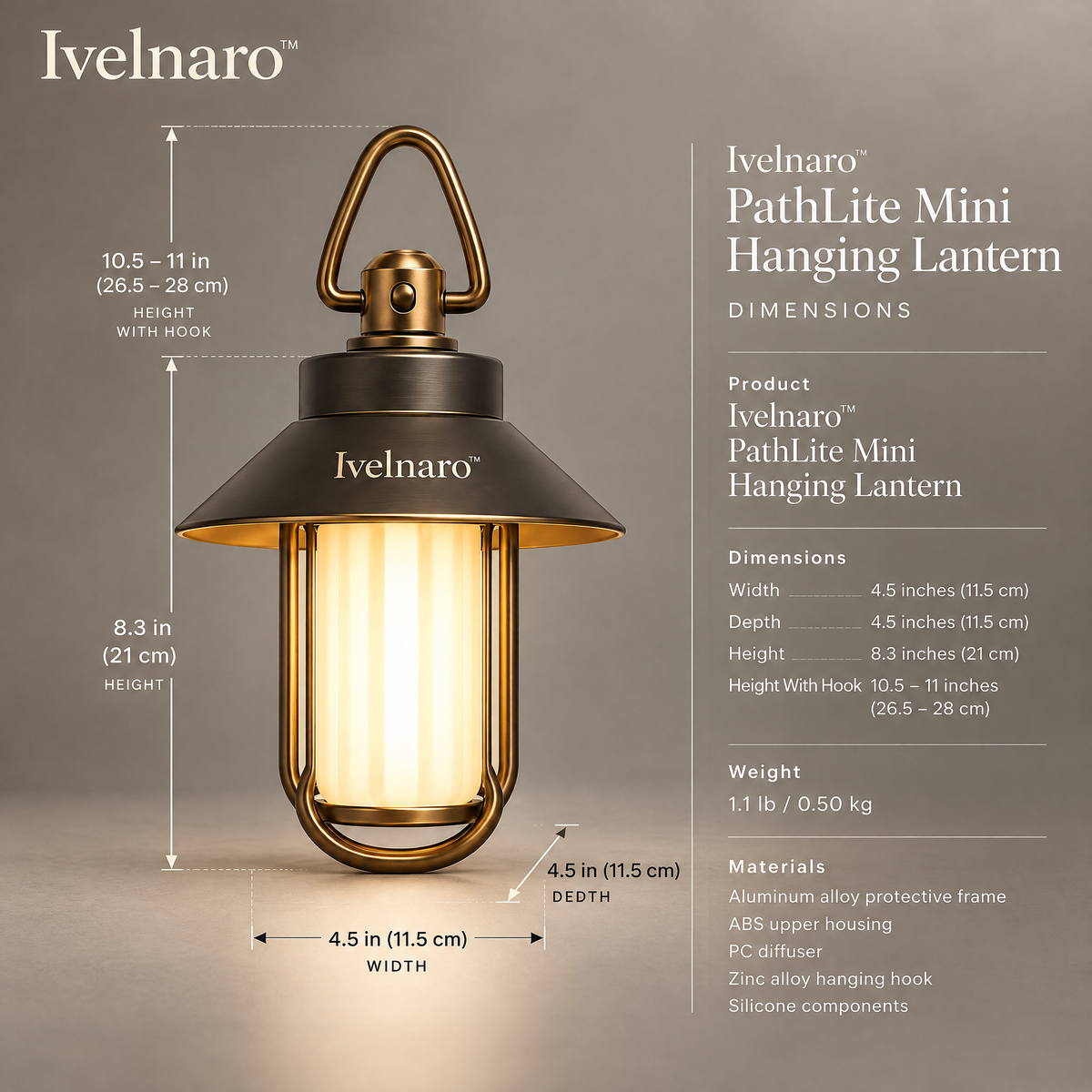 Ivelnaro™ PathLite Mini Hanging Lantern