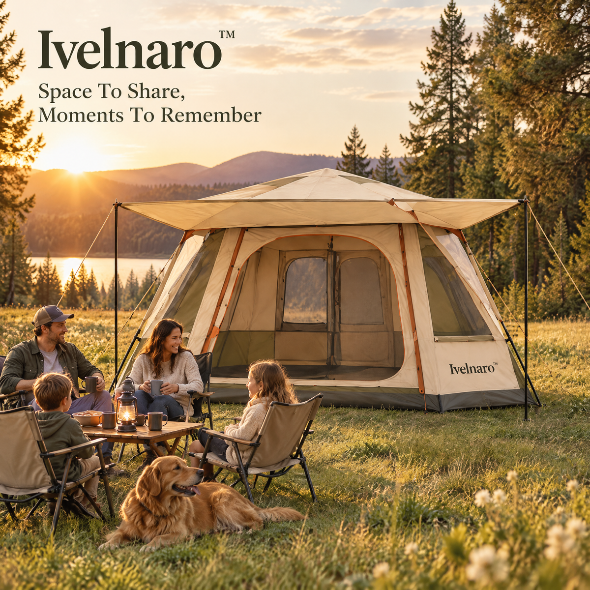 Ivelnaro™ Meadow Lodge 8-Person Family Tent