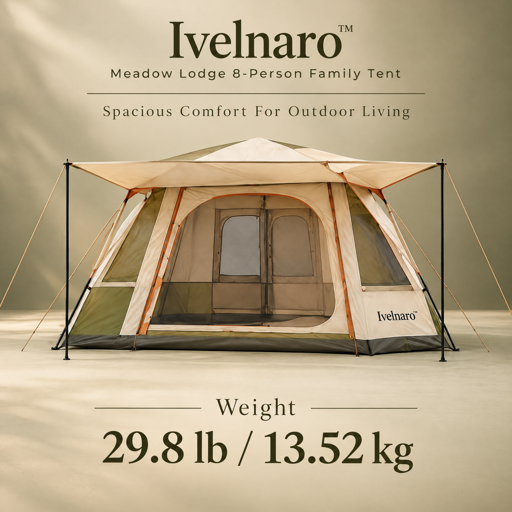 Ivelnaro™ Meadow Lodge 8-Person Family Tent