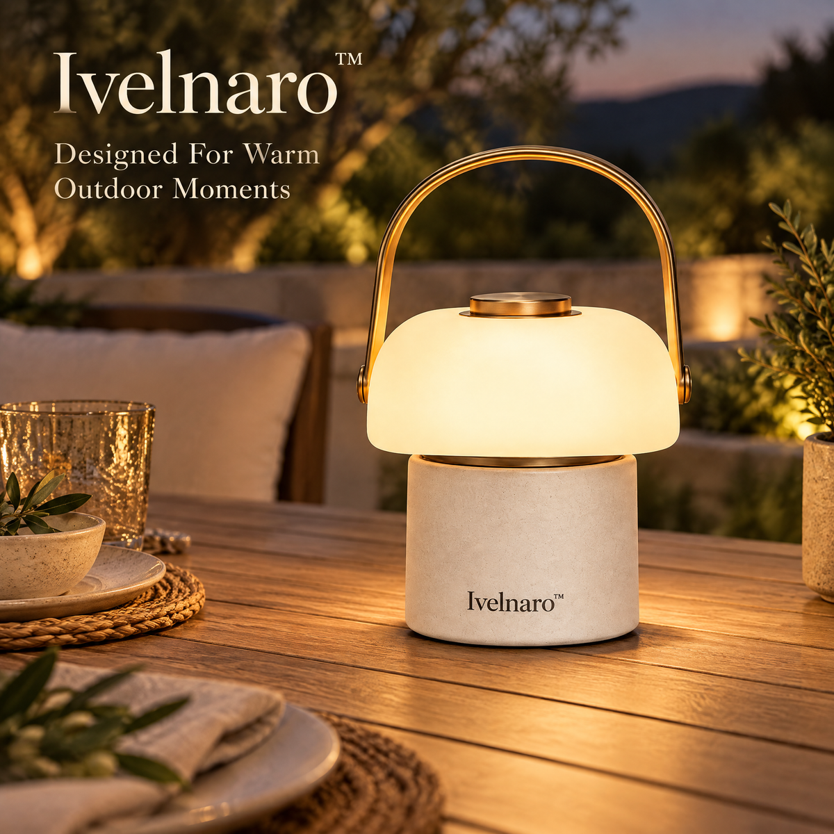 Ivelnaro™ SoftBeam Rechargeable Table Lantern