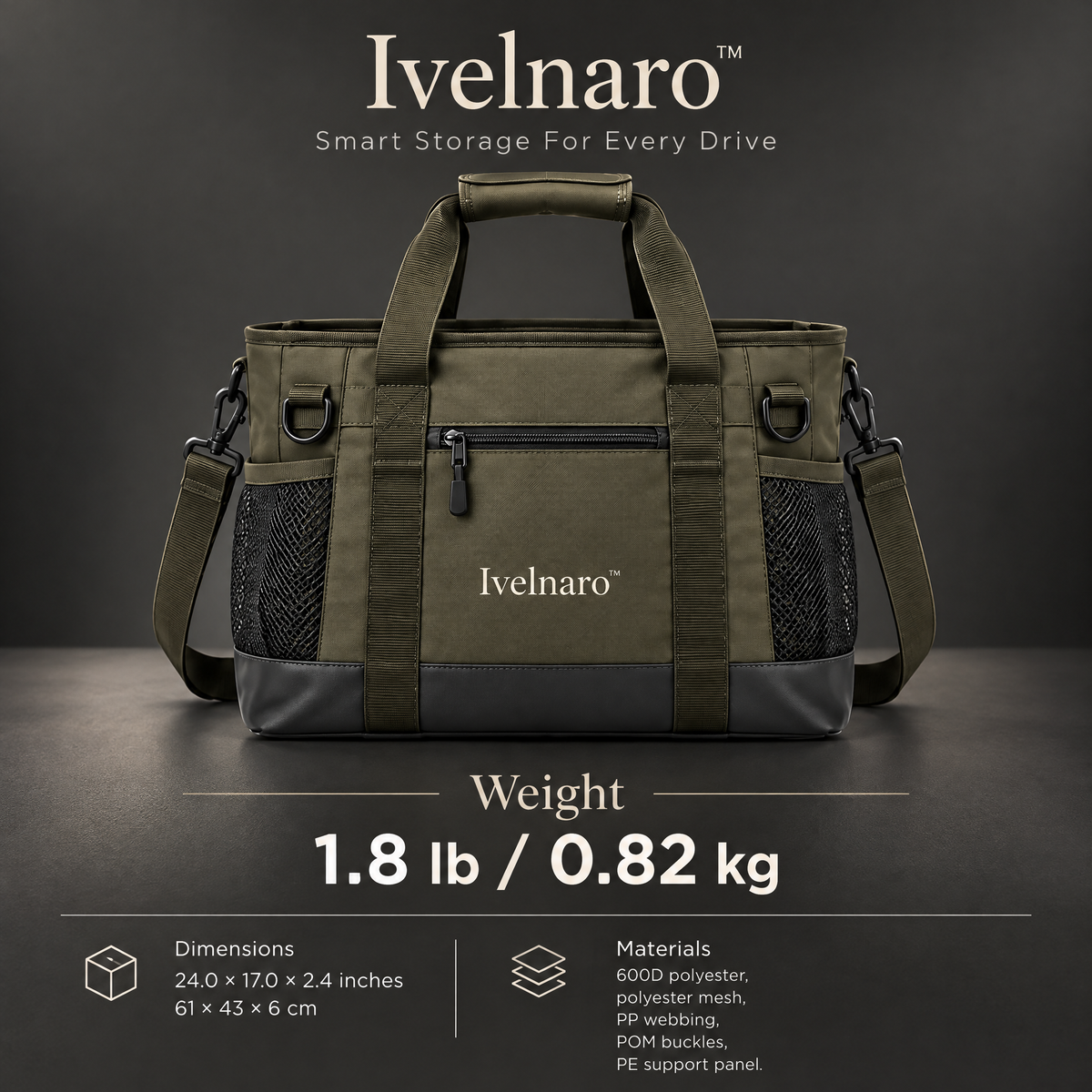Ivelnaro™ DriveReady Car Seat Organizer