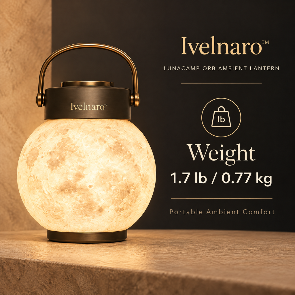 Ivelnaro™ LunaCamp Orb Ambient Lantern