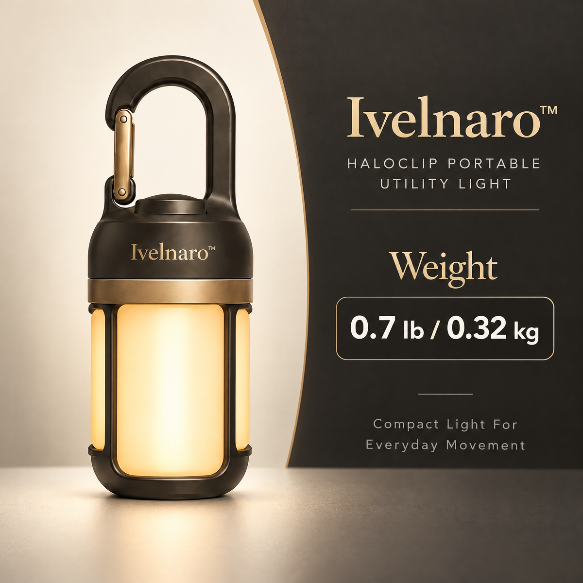 Ivelnaro™ HaloClip Portable Utility Light